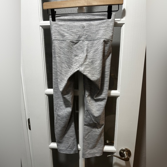 Lululemon Wunder Under Crop (Hi-Rise)-Wee Are From Space Nimbus Battleship - Picture 5 of 7